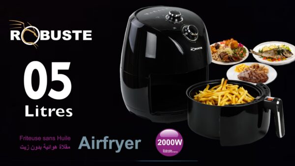 Robuste Friteuse Electrique - 5 Litres - Sans Huile