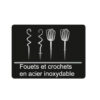 Robuste Batteur Electrique 05 Vitesses- Bi250- Inox