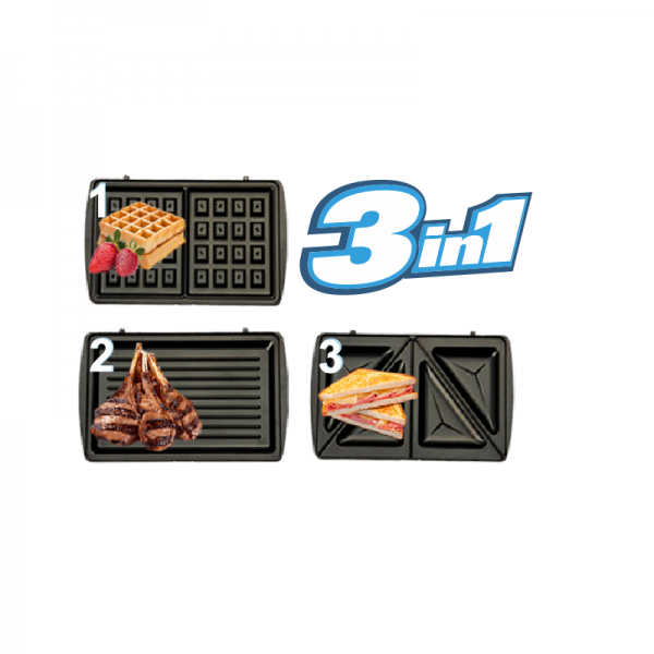 Grill 3en1 1000W ROBUSTE G2968