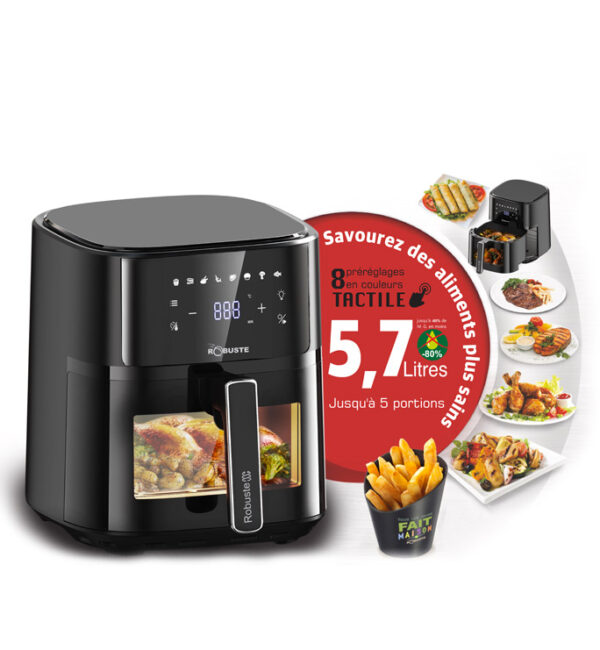Robuste Airfryer – 5 , 7 Litres – Sans Huile